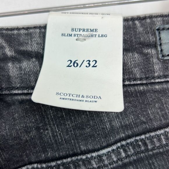 Scotch & Soda Supreme Slim Straight Leg faded black jeans size 26/32 NWT - Picture 9 of 16